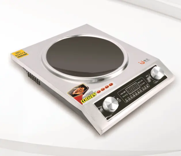 Concave induction cooker
