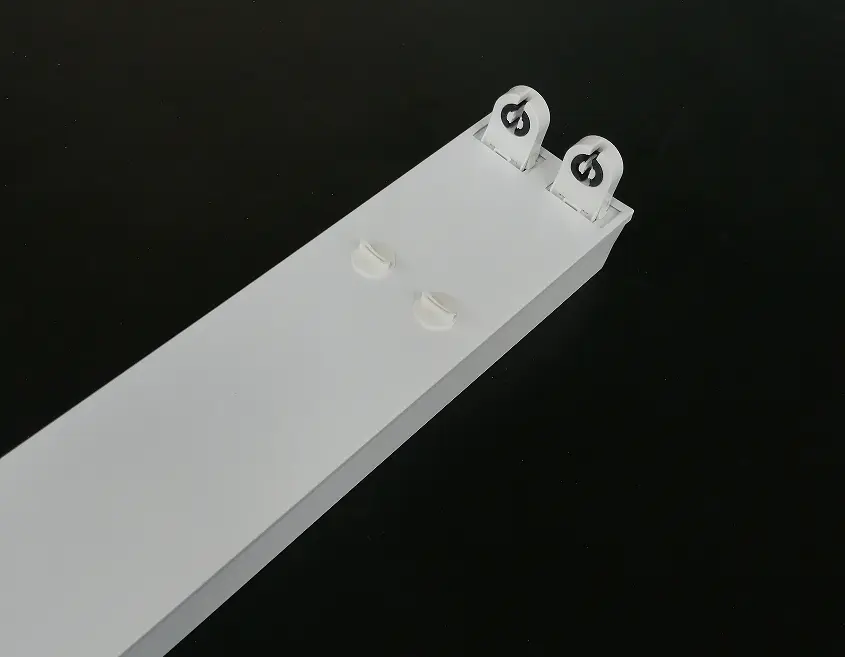 LED T8 double tube flat cover support double input
