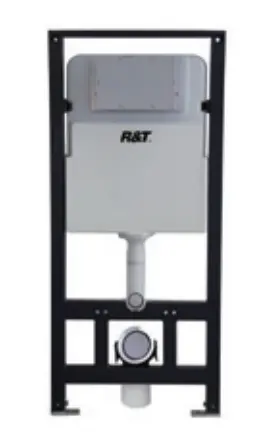 Wall hanging toilet flush device