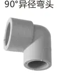 PPR feed water -90° reducing elbow