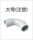 PVC Threading - Large bend (injection molding)
