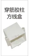 PVC threading - Threading rubber column square box