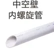 Spiral tube in hollow wall