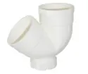 PVC drain - Double socket trap (with inspection port)