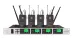 [U888] Wireless microphone one drag four (Conference)
